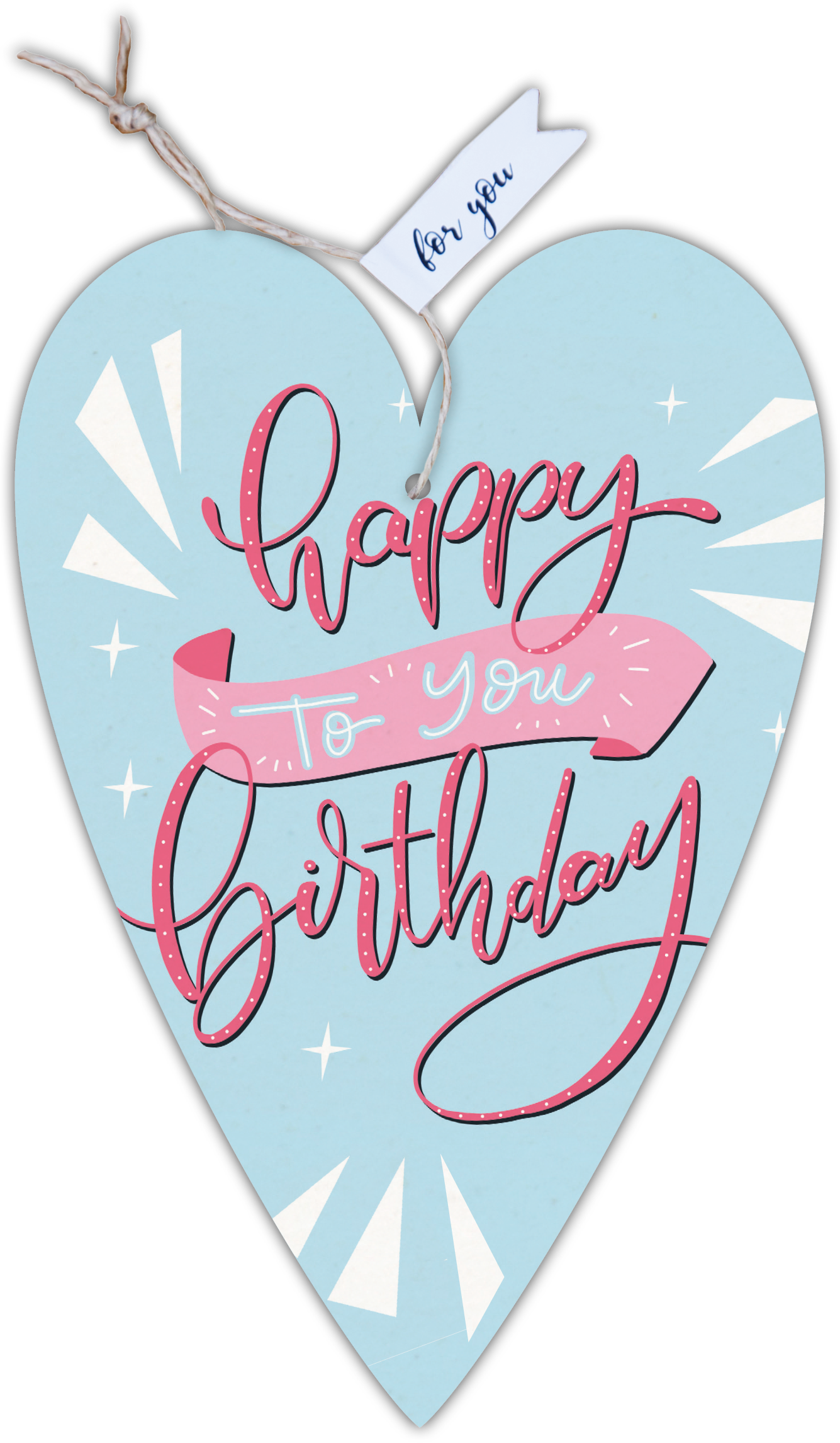 Herzkarte unser Finne "Happy Birthday to You"