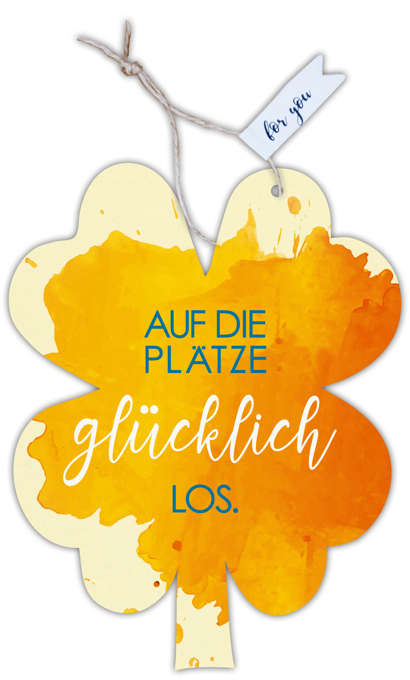 Formkarte unser Finne "Auf die Plätze glücklich los"