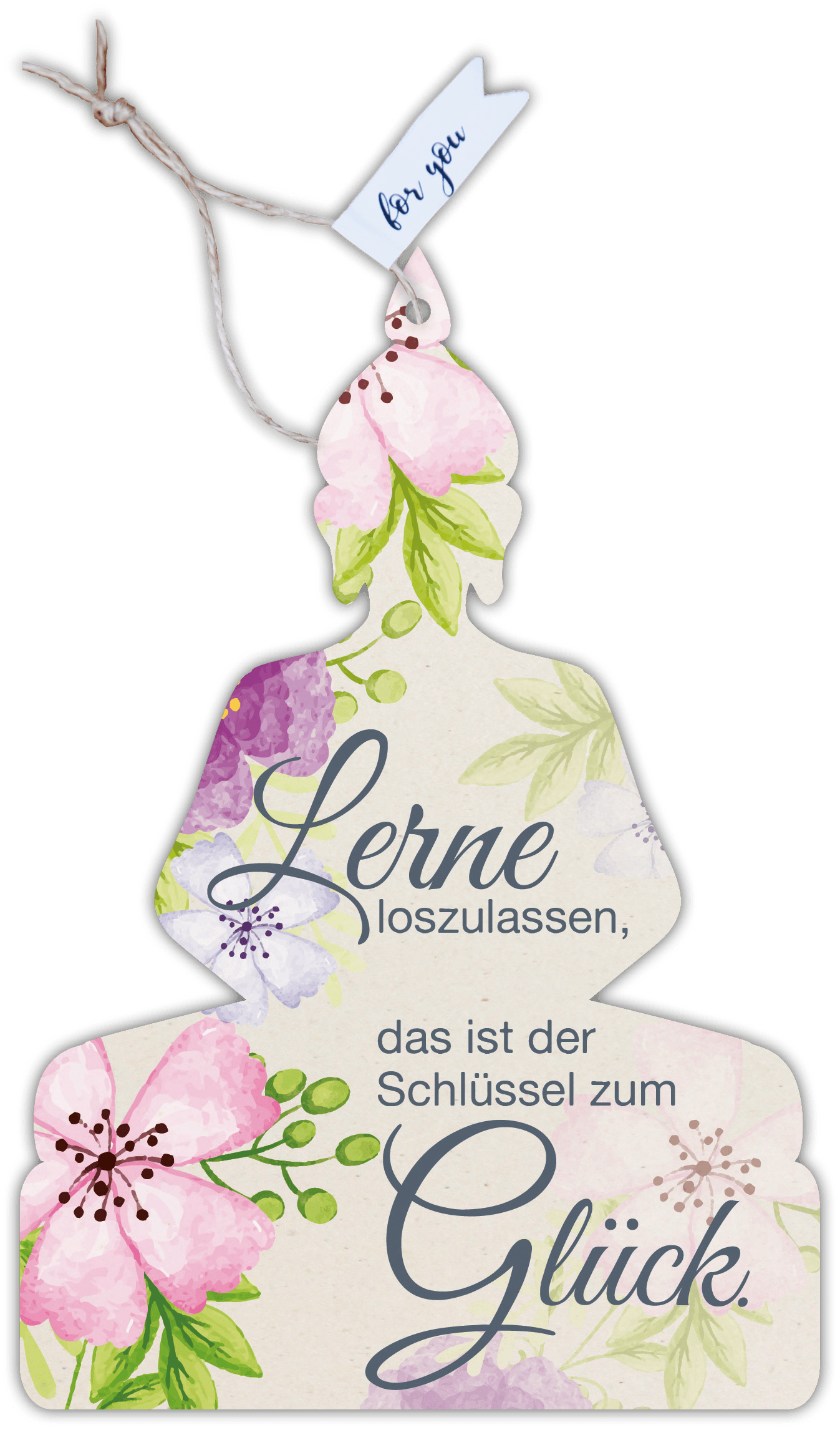 Formkarte unser Finne "Lerne loszulassen, das ist der Schlüs