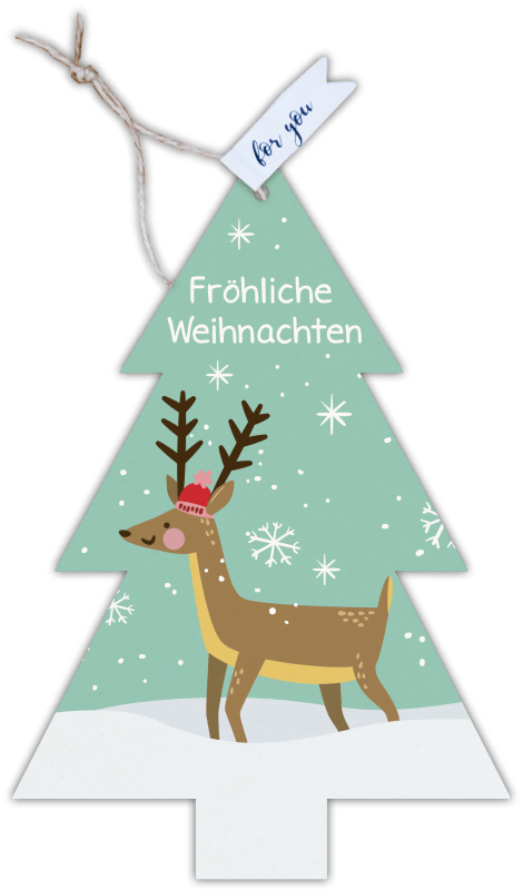 Formkarte unser Finne "Fröhliche Weihnachten"