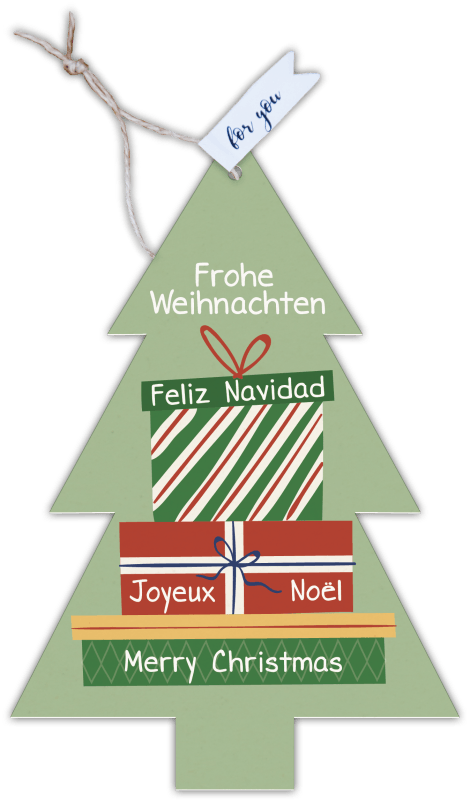 Formkarte unser Finne "verschiedene Sprachen"