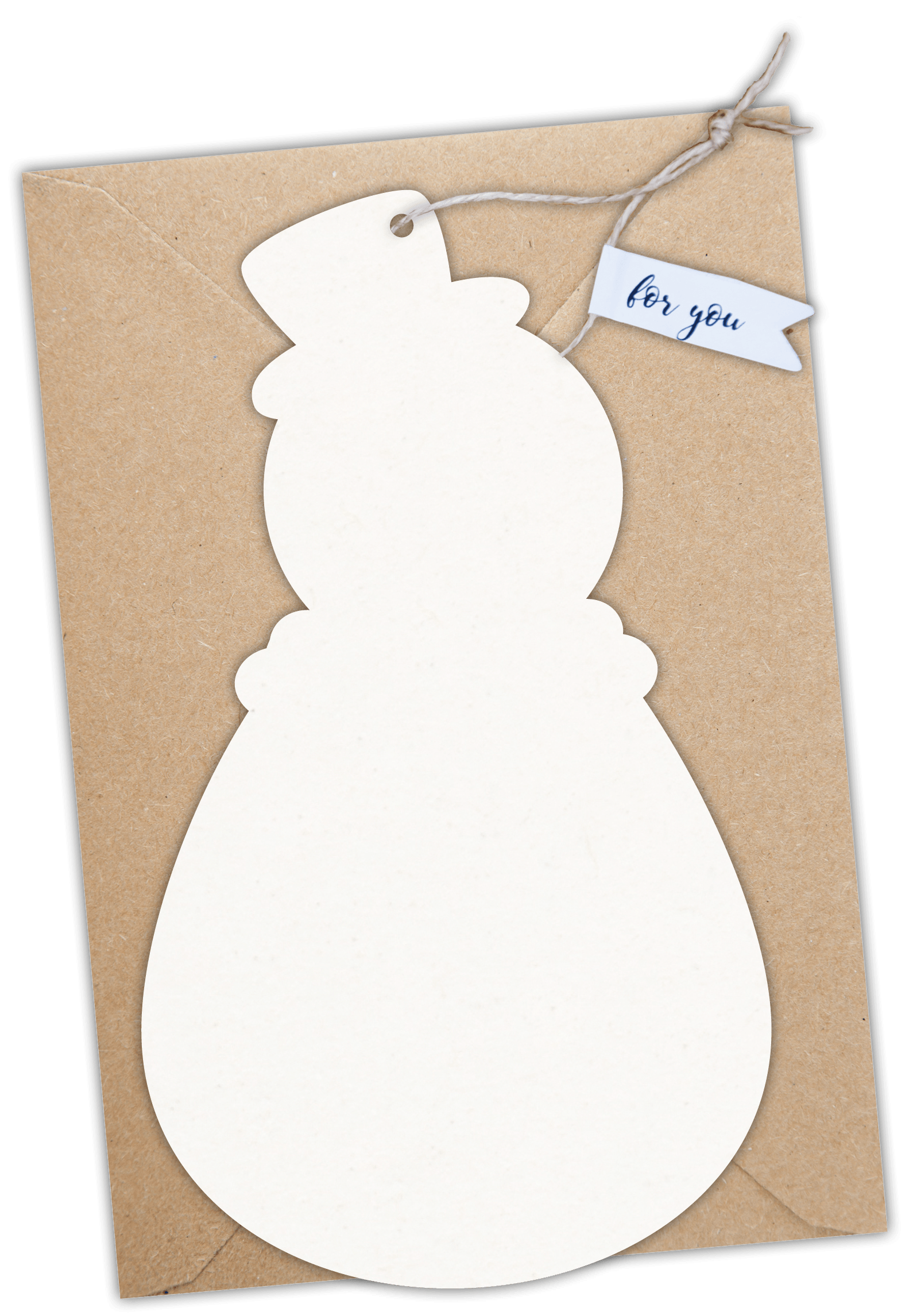 Formkarte unser Finne Schneemann