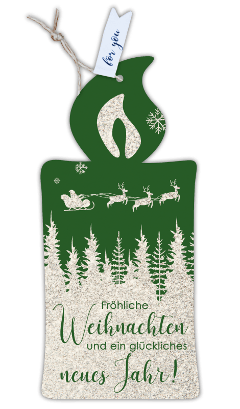 Formkarte unser Finne "Fröhliche Weihnachten"