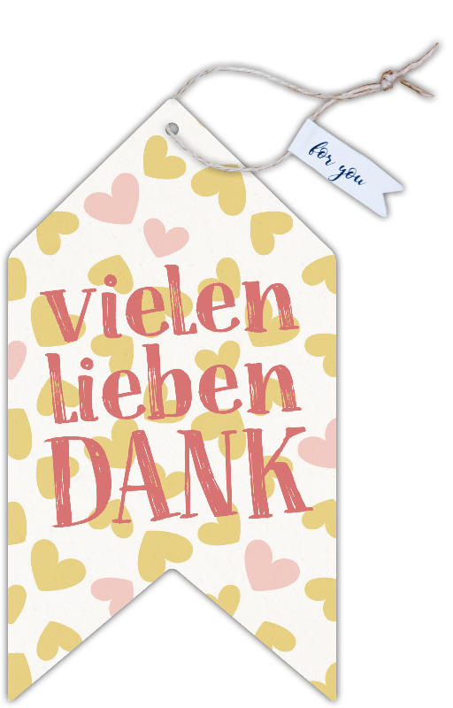 Formkarte unser Finne "vielen lieben Dank"