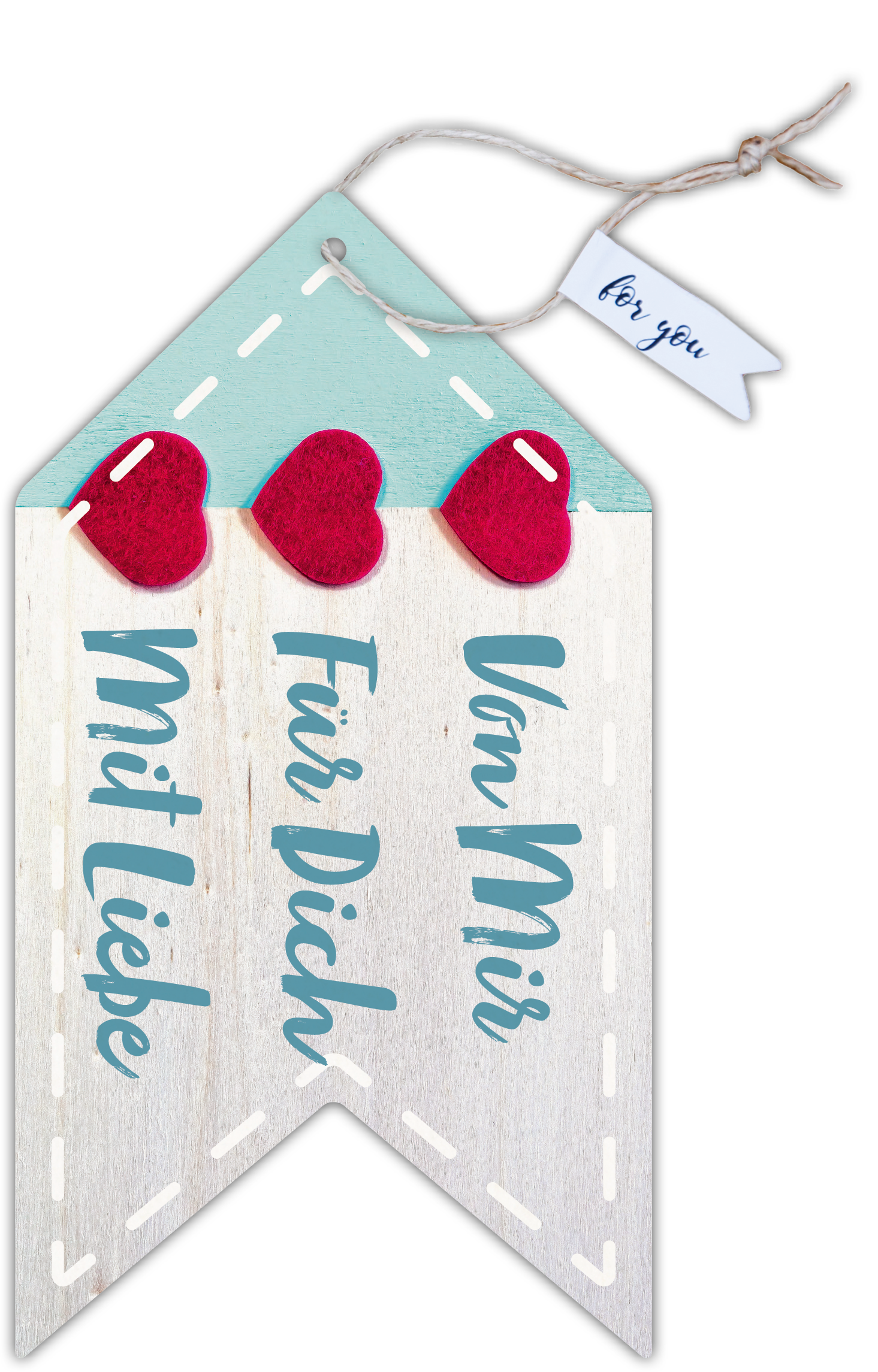 Formkarte unser Finne "Von mir, für dich, mit Liebe"
