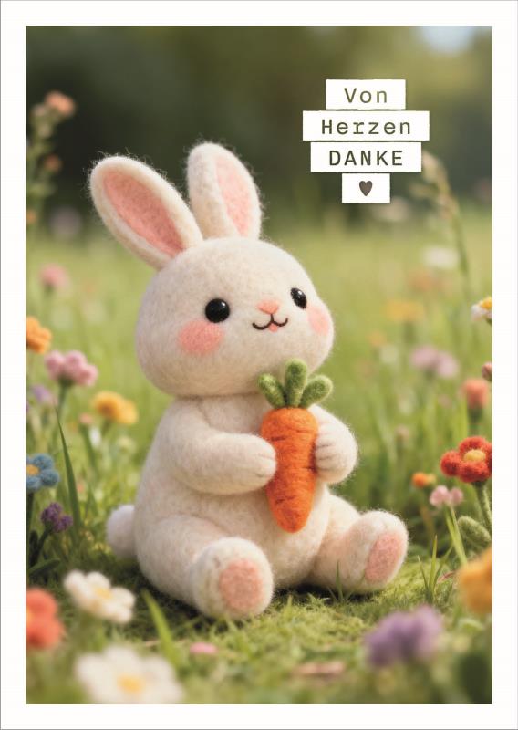 Postkarte Falunies "Danke"