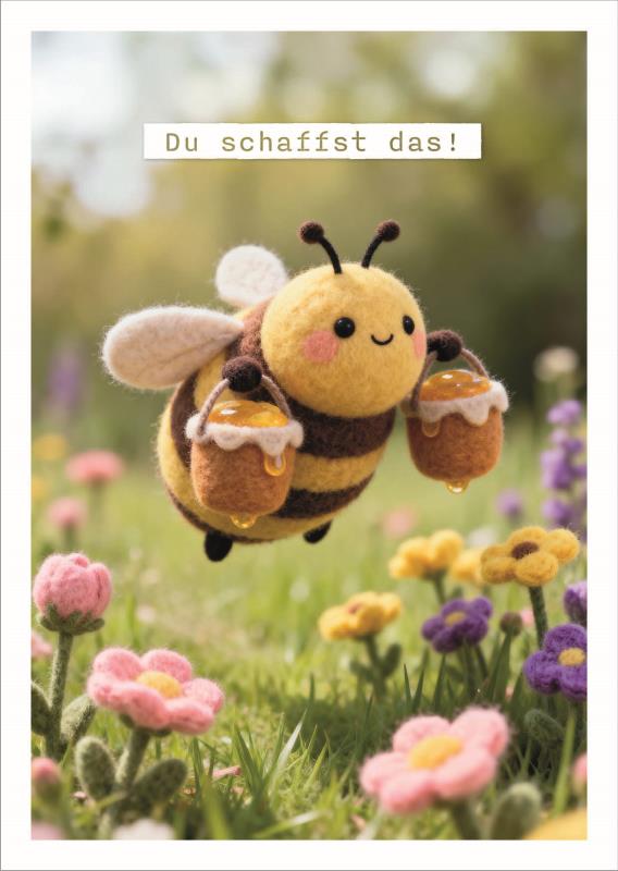 Postkarte Falunies "Du schaffst das"