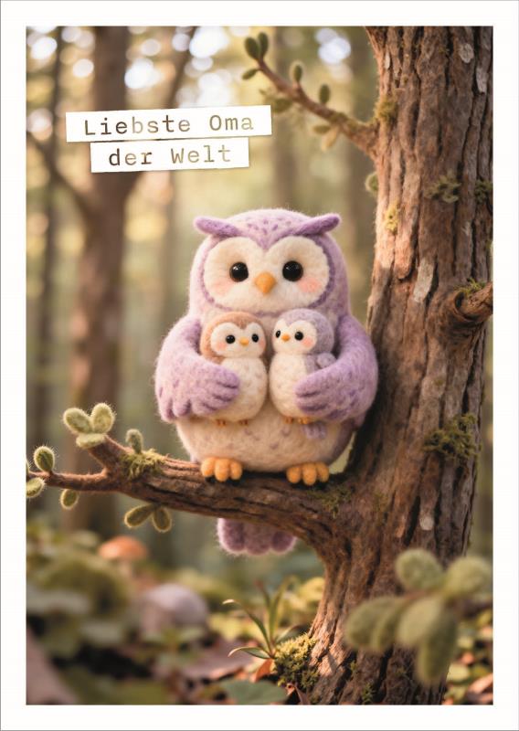Postkarte Falunies "Oma"