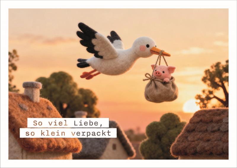Postkarte Falunies "Baby"