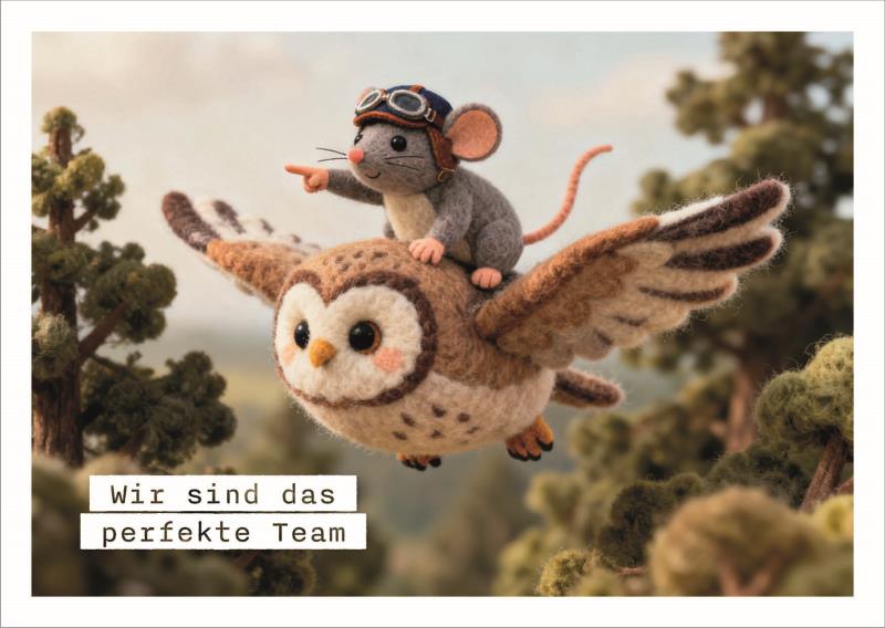 Postkarte Falunies "Team"