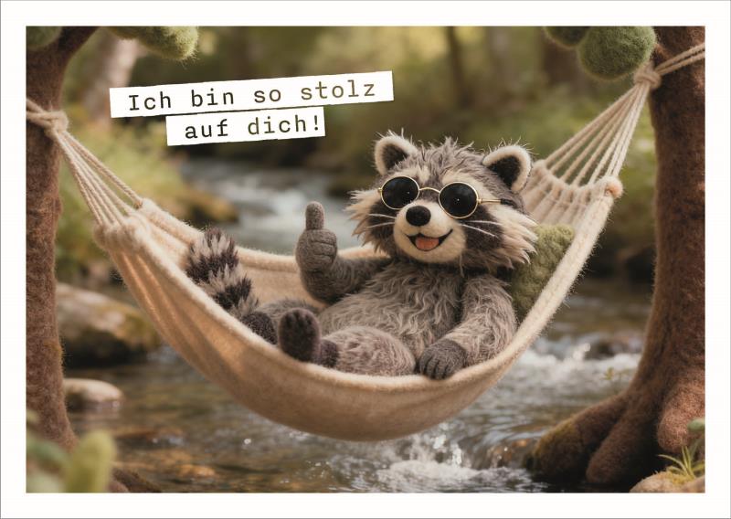 Postkarte Falunies "Stolz auf dich"