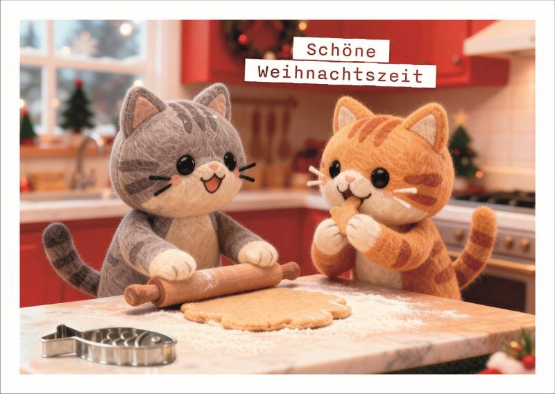 Postkarte Falunies "Weihnachtszeit"