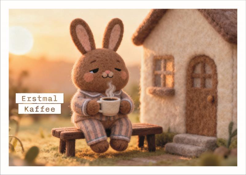 Postkarte Falunies "Kaffee"
