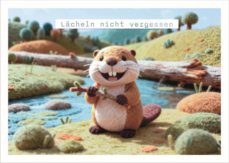 Postkarte Falunies "Lächeln"