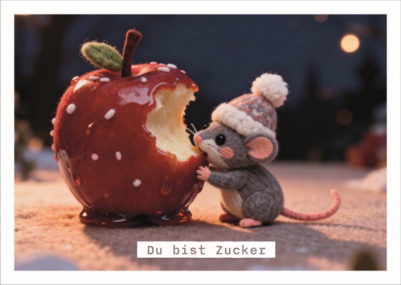 Postkarte Falunies "Du bist Zucker"