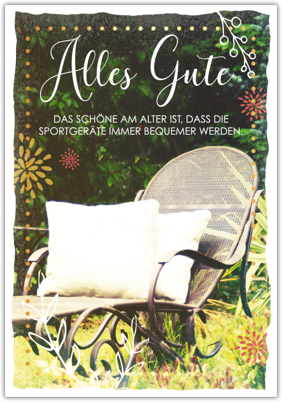 Postkarte Happy Words "Alles Gute..."
