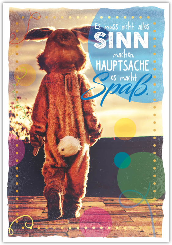 Postkarte Happy Words "Es macht nicht alles Sinn..."