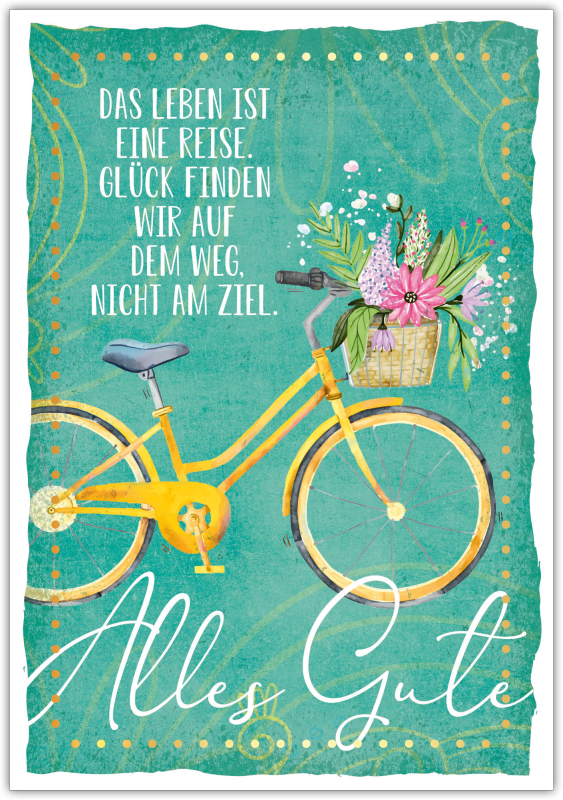 Postkarte Happy Words "Alles Gute..."