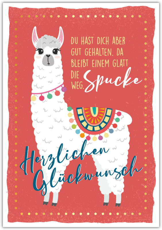 Postkarte Happy Words "Herzlichen Glückwunsch"