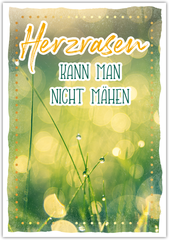 Postkarte Happy Words "Herzrasen kann man nicht mähnen"