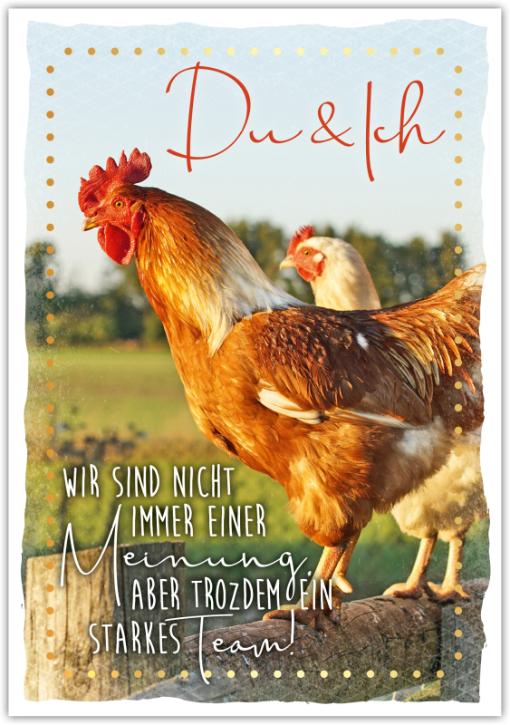 Postkarte Happy Words "Wir sind nicht immer einer Meinung, …