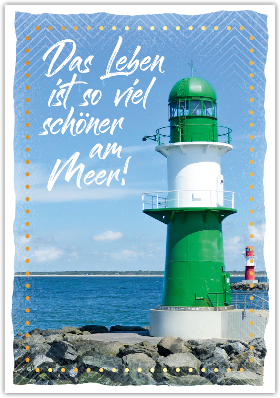 Postkarte Happy Words "Das Leben ist …