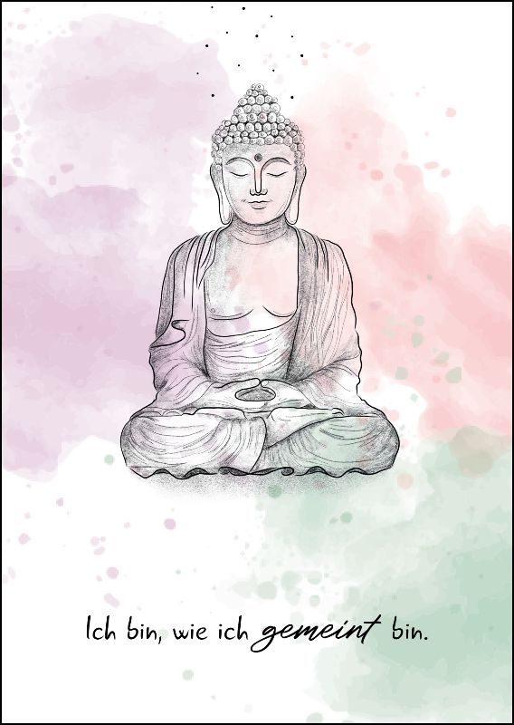 Postkarte Smart & Soul "Buddha"