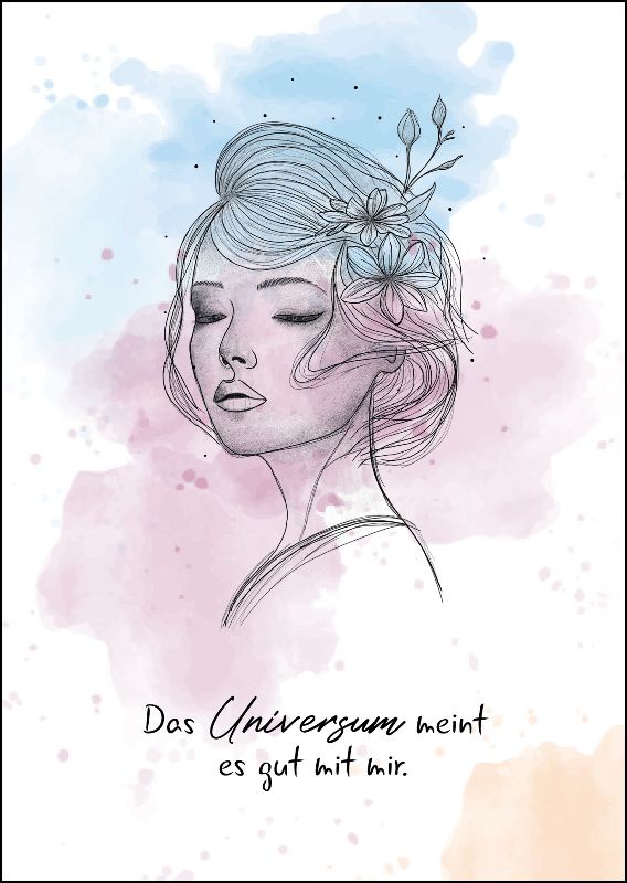 Postkarte Smart & Soul "Das Universum"
