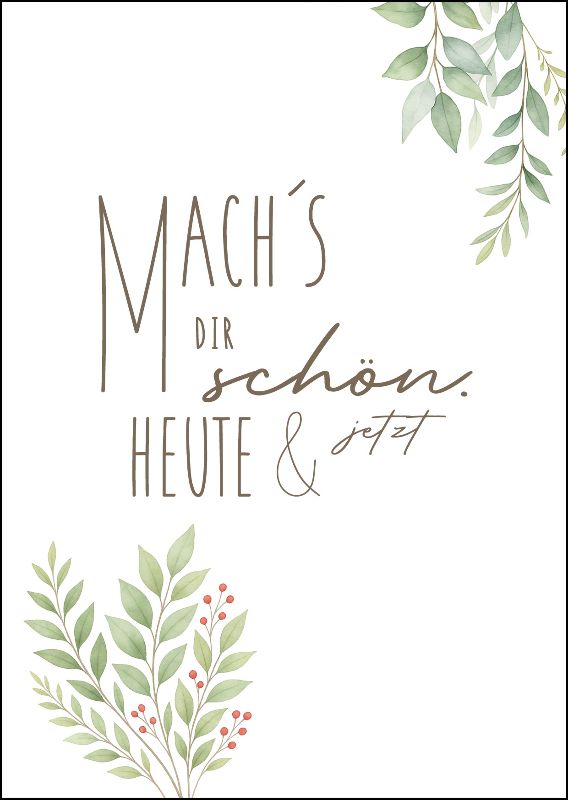 Postkarte Smart & Soul "Mach´s dir schön"