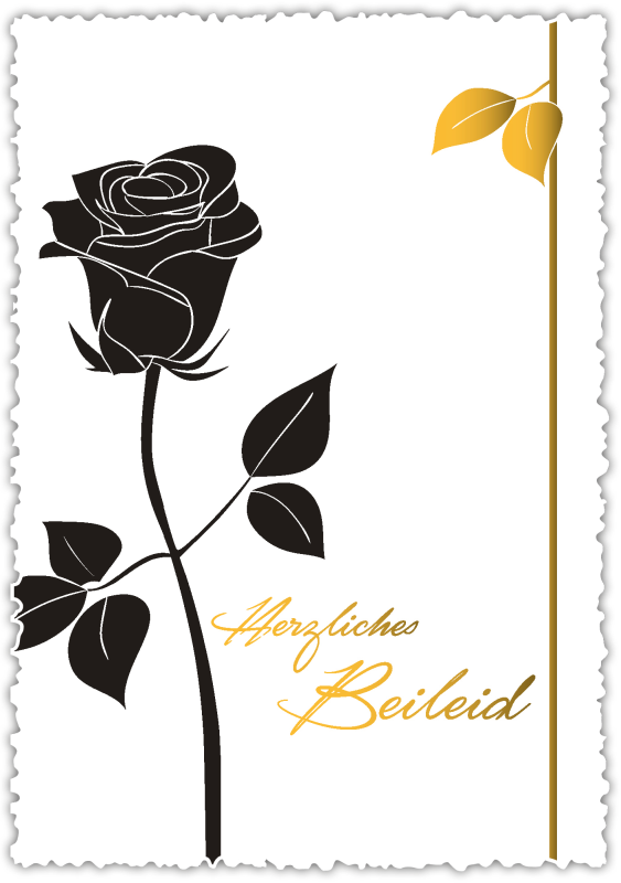 Trauerkarte "Herzliches Beileid"