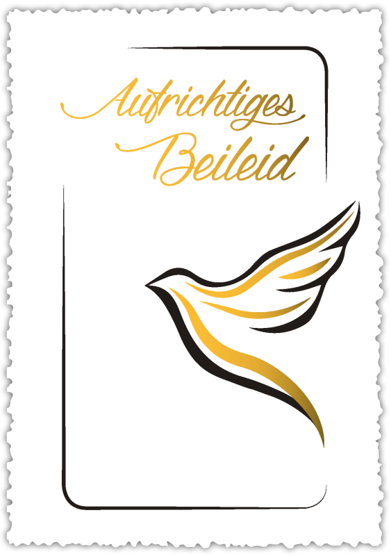 Trauerkarte "Herzliches Beileid"