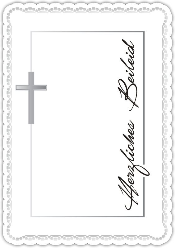 Trauerkarte "Herzliches Beileid"