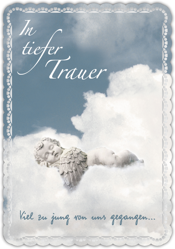 Trauerkarte "In tiefer Trauer"