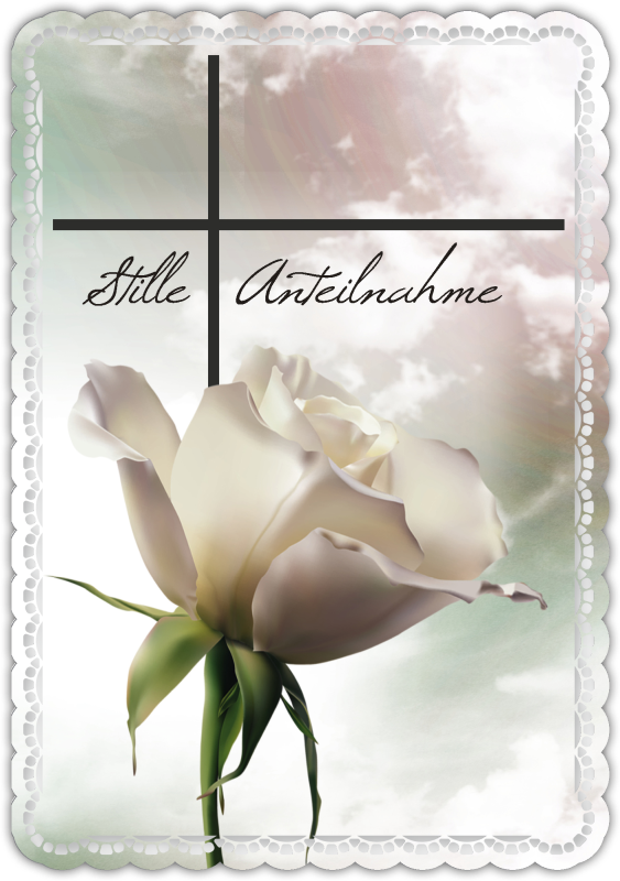 Trauerkarte "Stille Anteilnahme"