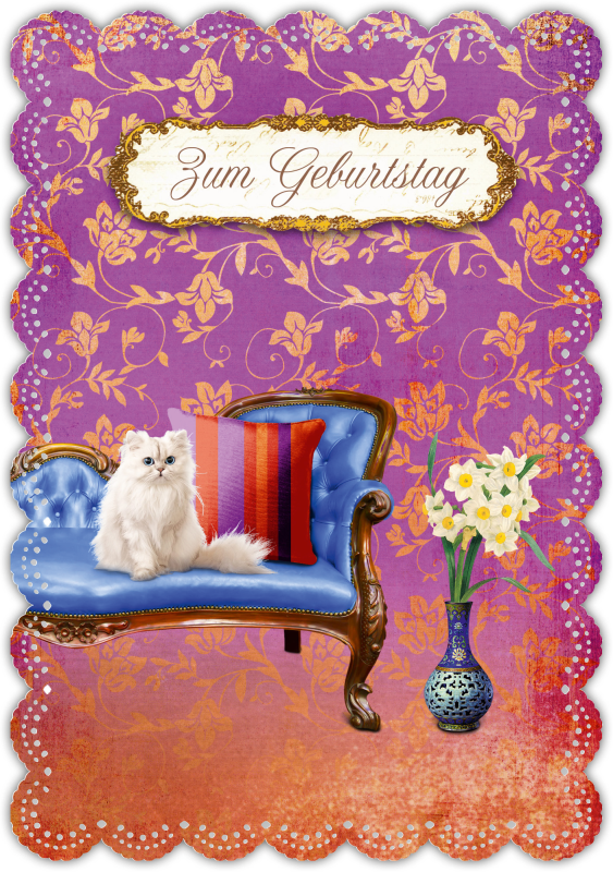 Grußkarte Romantique Geburtstag