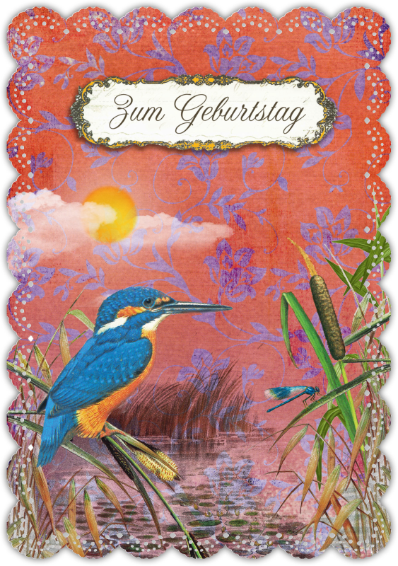 Grußkarte Romantique Geburtstag