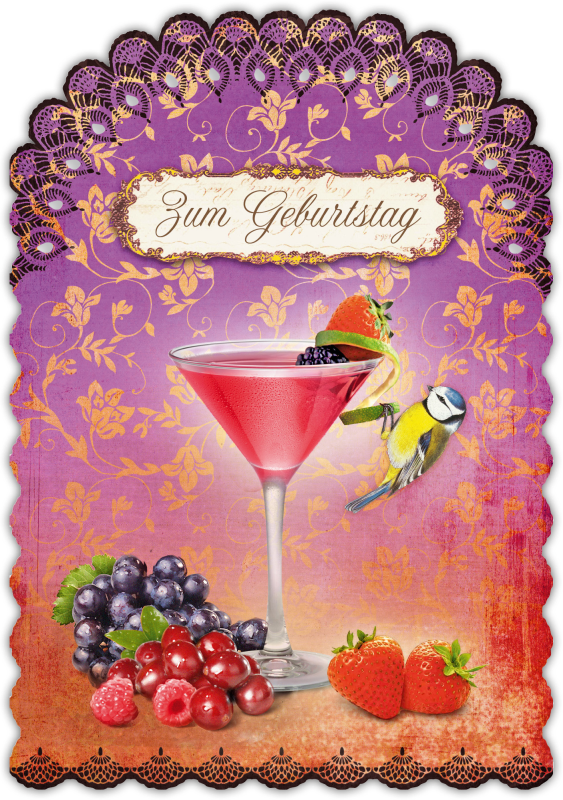 Grußkarte Romantique Geburtstag