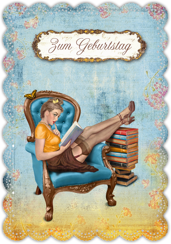 Grußkarte Romantique Geburtstag