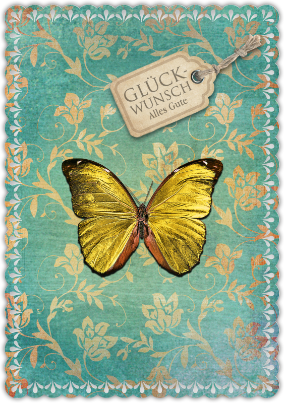 Grußkarte Romantique Glück & Glückwünsche