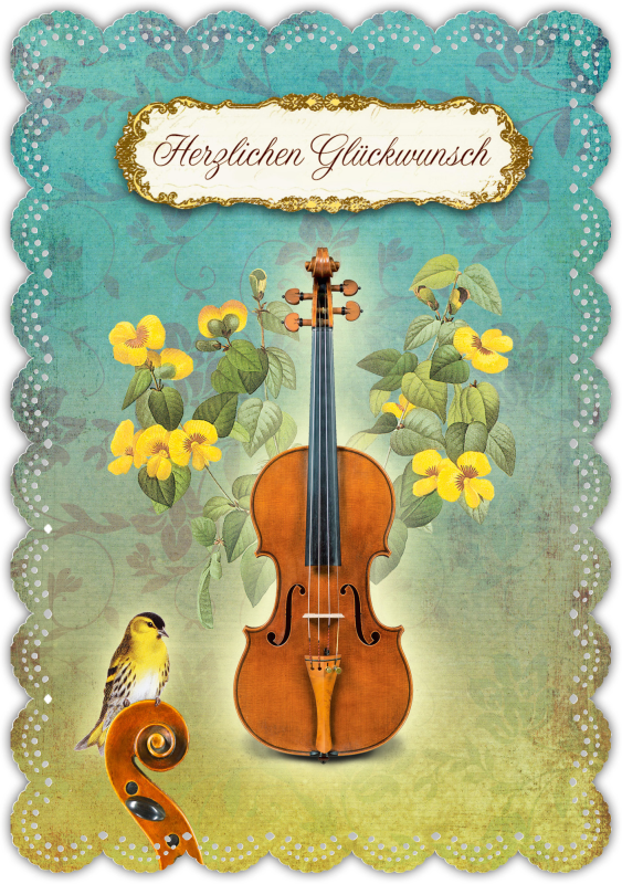 Grußkarte Romantique Glück & Glückwünsche
