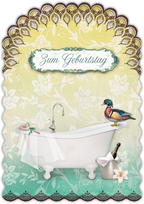 Grußkarte Romantique Geburtstag