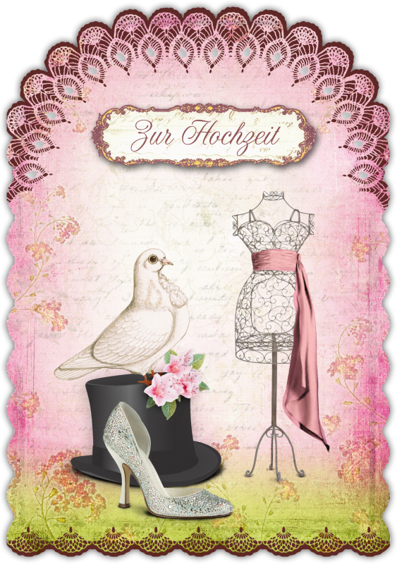 Grußkarte Romantique Hochzeit