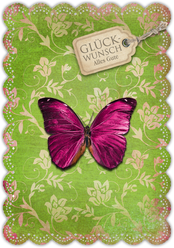 Grußkarte Romantique Glück & Glückwünsche