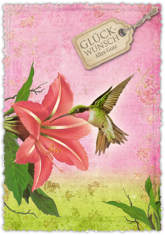 Grußkarte Romantique Glück & Glückwünsche