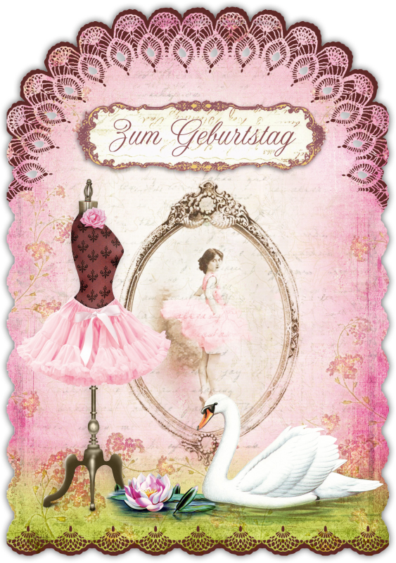 Grußkarte Romantique Geburtstag