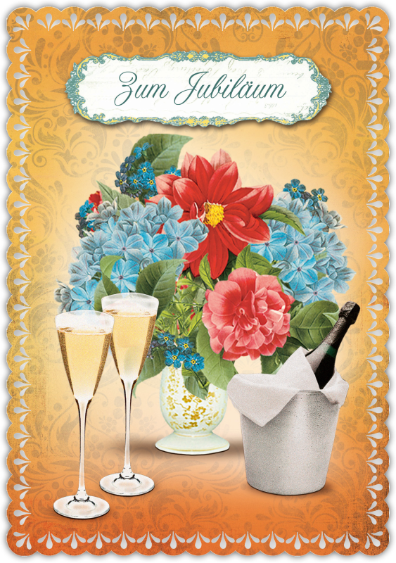 Grußkarte Romantique Jubiläum