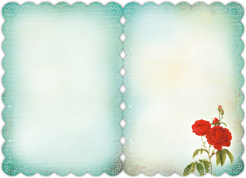 Grußkarte Romantique "Blumen"