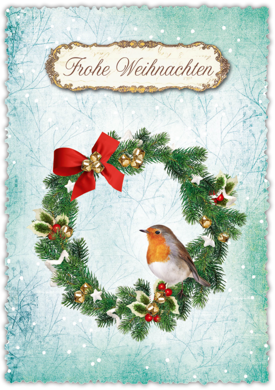 Grußkarte Romantique Weihnachten