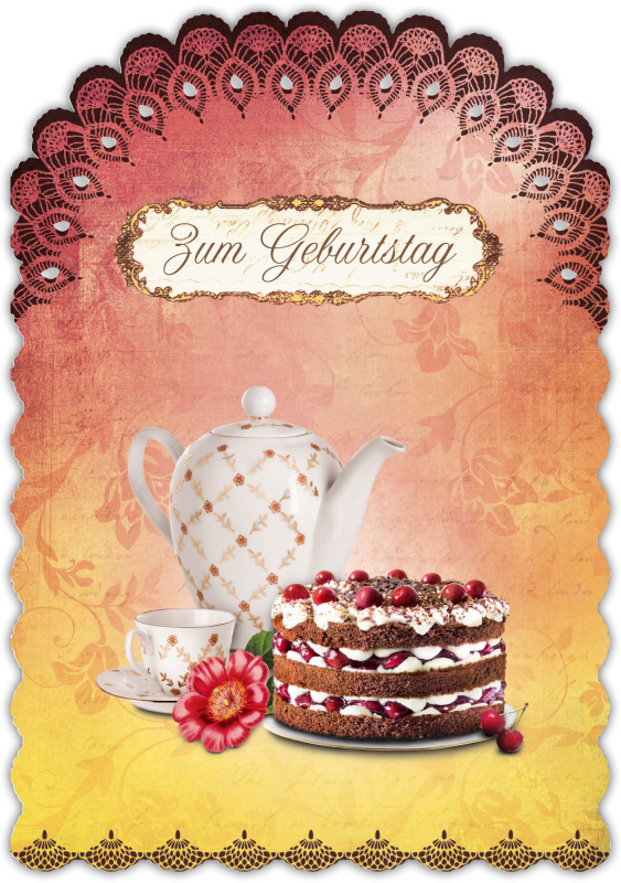 Grußkarte Romantique Geburtstag