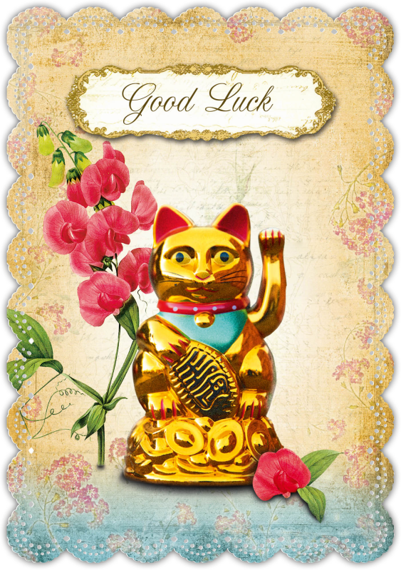 Grußkarte Romantique Good Luck